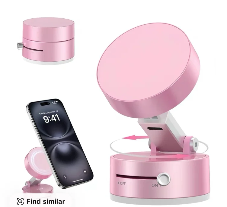 Vacuum Magnetic Suction Phone Holder,Upgraded 360° Adjustabl - TikTok Shop