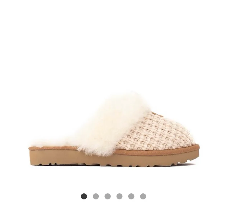 Womens UGG® Cozy Knit Slipper - Cream