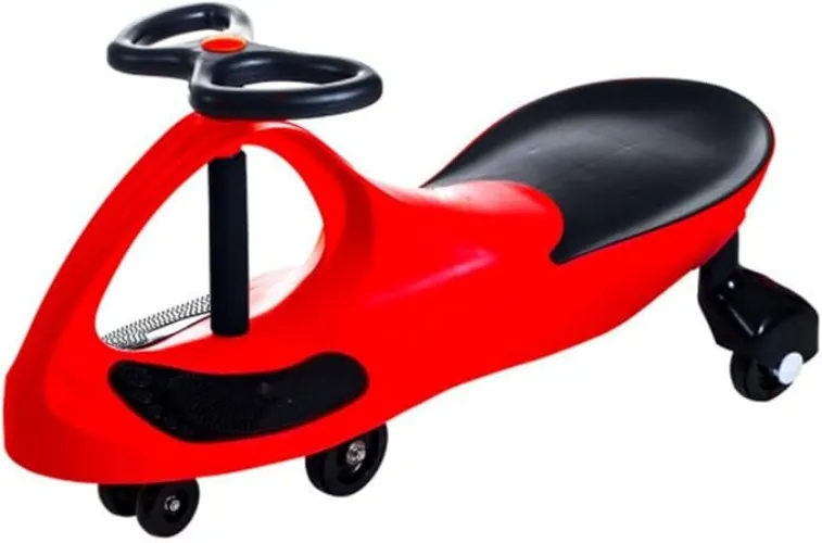 Wiggle Car Ride On Toy - No Batteries, Gears or Pedals - Twist, Swivel, Go - Outdoor Ride Ons for Kids 3 Years and Up by Lil' Rider (Red))