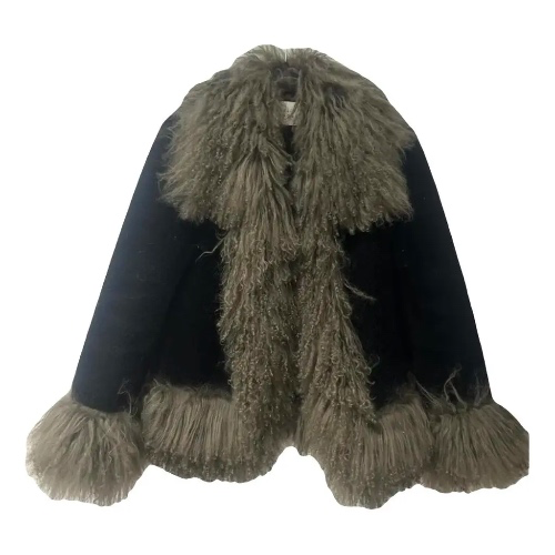 Charlotte Simone Black Olive Coat