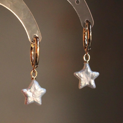 Gold Plated Star Earrings