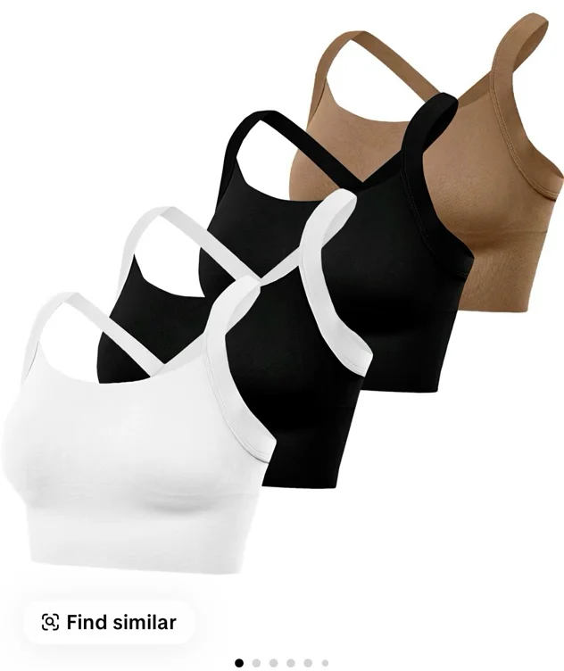 Women's Solid Criss Cross Cut Out Sports Bra, Breathable Comfortable | Black Friday Sale TikTok Shop