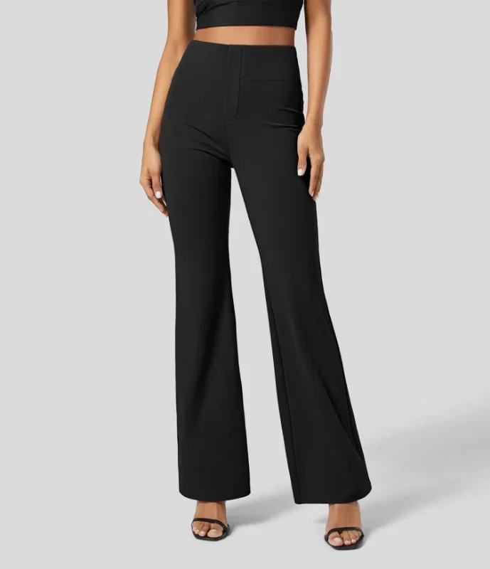 Halara Flex™ High Waisted Back Side Pocket Slight Flare Work Pants