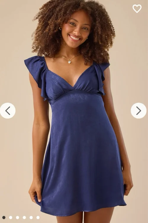 Leanne Satin Mini Dress