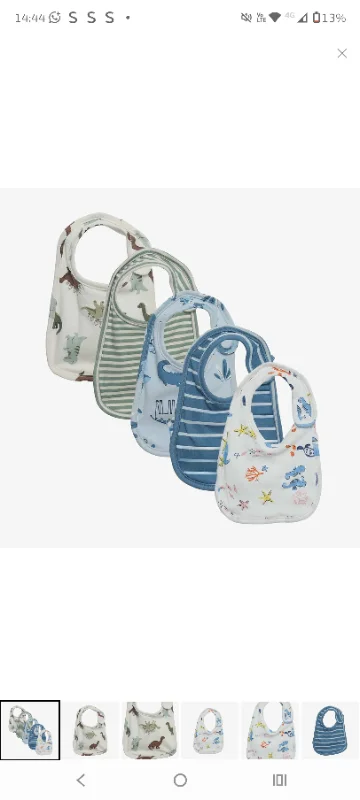 Baberos para bebés pack de 5 unidades Yamp