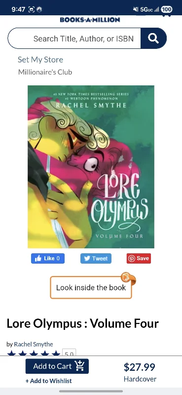 Lore Olympus Vol.4 Hardcover