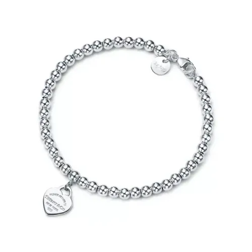 Return to Tiffany® Heart Tag Bead Bracelet in Silver