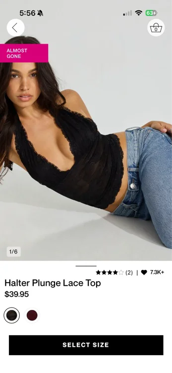 Halter Plunge Lace Top https://www.garageclothing.com/ca/p/10009967106V.html - Google Search