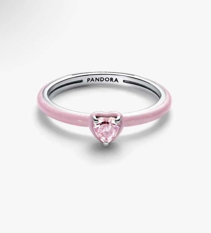 Pink Chakra Heart Ring | Sterling silver | Pandora US