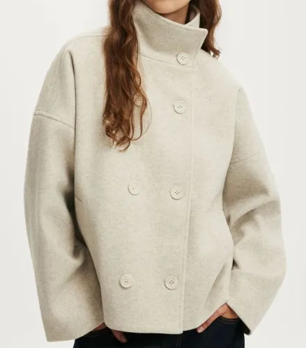 Funnel Neck Coat
