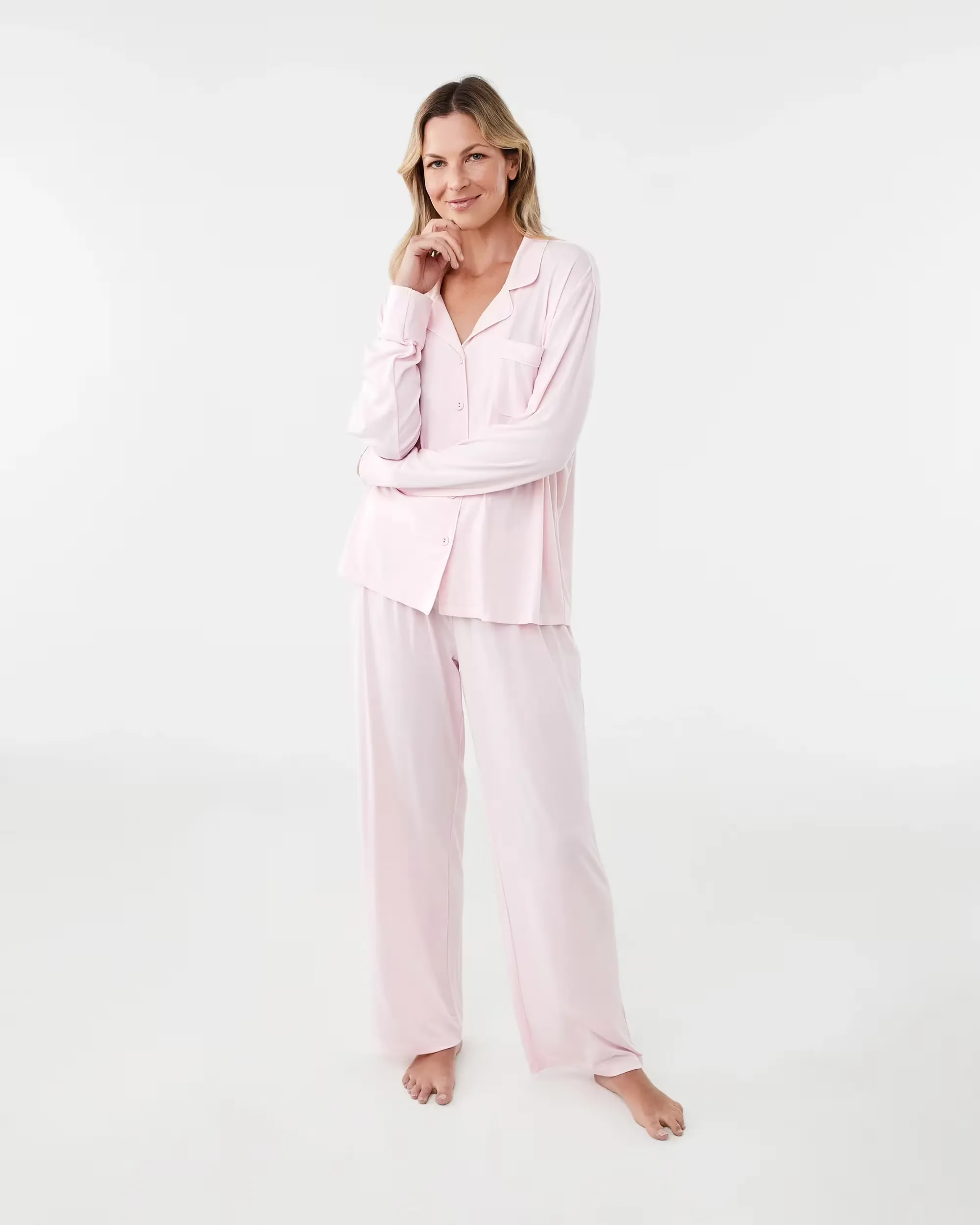 Long Sleeve Top and Pants Comfort Pyjama Set 