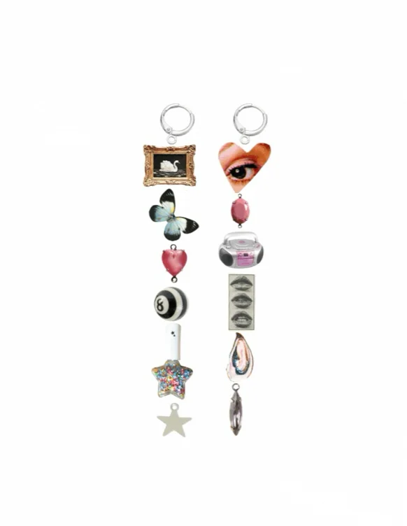 dear diary long dangle set - pick your picto-charms™