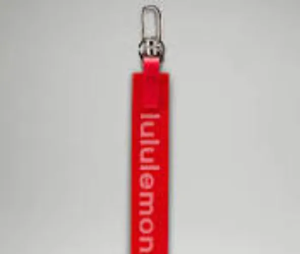 Never Lost Keychain - DO NOT USE Lulu Red/White - ONE SIZE