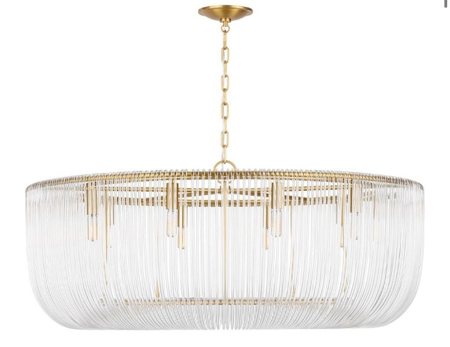 Ranae Glass Round Chandelier (28"-42") | Pottery Barn