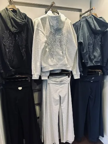 Wings sequin hoodie