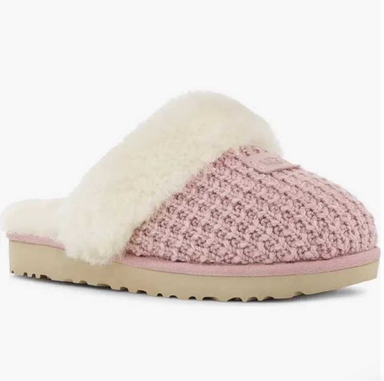 Womens UGG® Cozy Knit Slipper - Cream