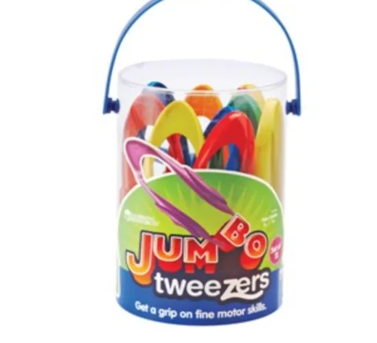 Easy Grip Tweezers Set of 12, Fine Motor Tool