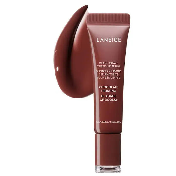 Glaze Craze Tinted Polypeptide Lip Serum Treatment - Rose Jam - cool, muted pink