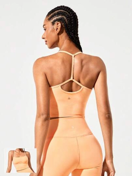 GLOWMODE FeatherFit™ T-Neck Racerback Tank Top 