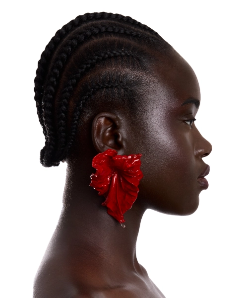 by Goldiie Organic Anthurium Earrings | by Goldiie