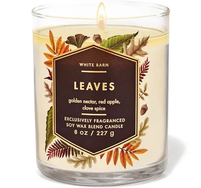 Bath & Body Works Leaves Single Wick Candle