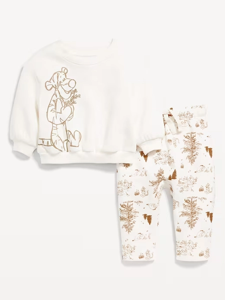 Disney© Crew-Neck Sweatshirt and Sweatpants Set for Baby