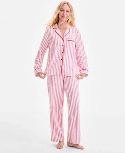 Women's 2-Pc. Cotton Flannel Packaged Pajamas Set, Created for Macy's