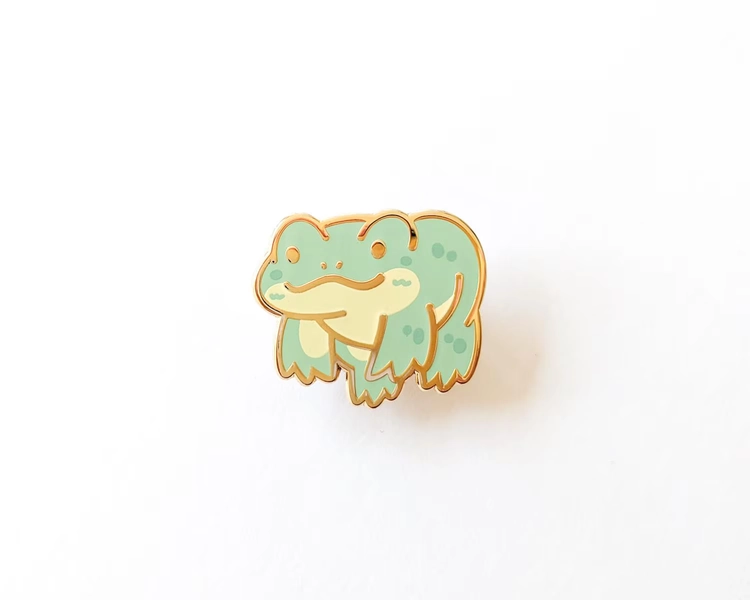 Goliath Frog - Mini Amphibian Enamel Pins