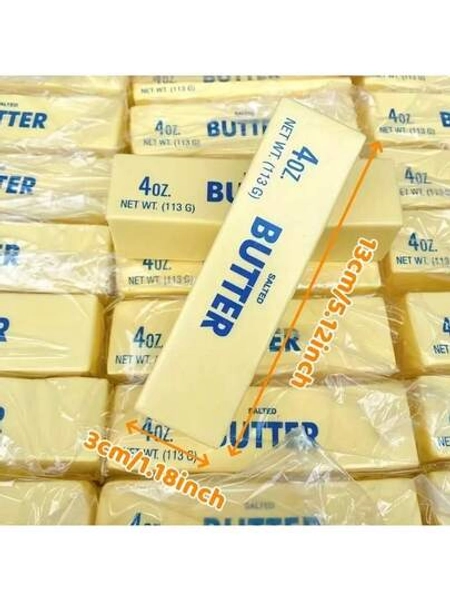 4oz Realistic Butter Squishy Toy – Soft Anti-Stress Fidget Stick For Teens & Adults, Slow-Rising Sensory Stress Relief Toy, Funny Gag Gift For Autism Or Prank
