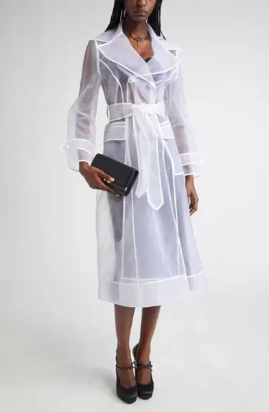 Technical Organza Trench Coat