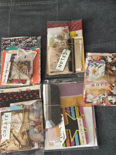 Mystery paper Scrap  Pack: Junk Journaling Scrapbooking collage vision board stickers (30/35 items)