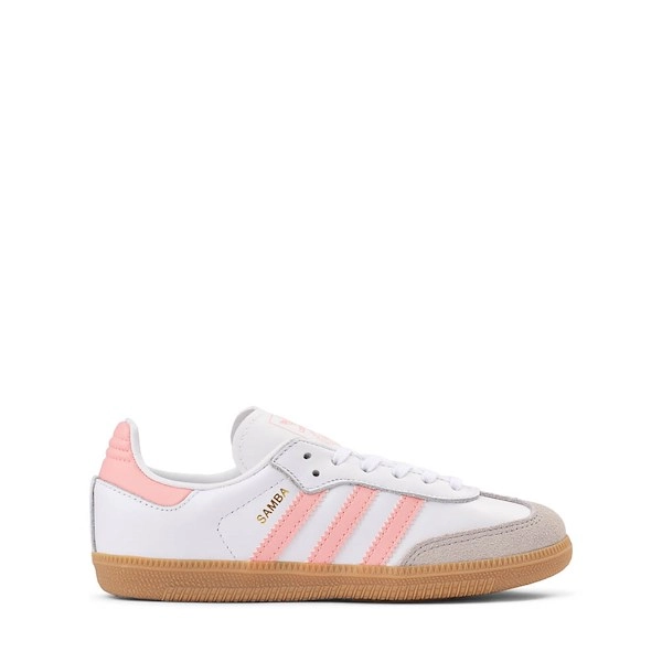 adidas Samba OG Athletic Shoe - Big Kid - White / Semi Pink Spark / Gum
