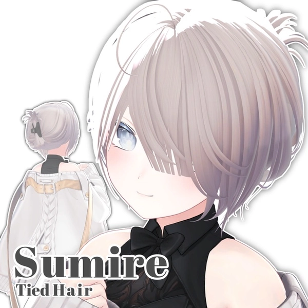 【10 avatars】Sumire_Tied Hair【VRC Hair】