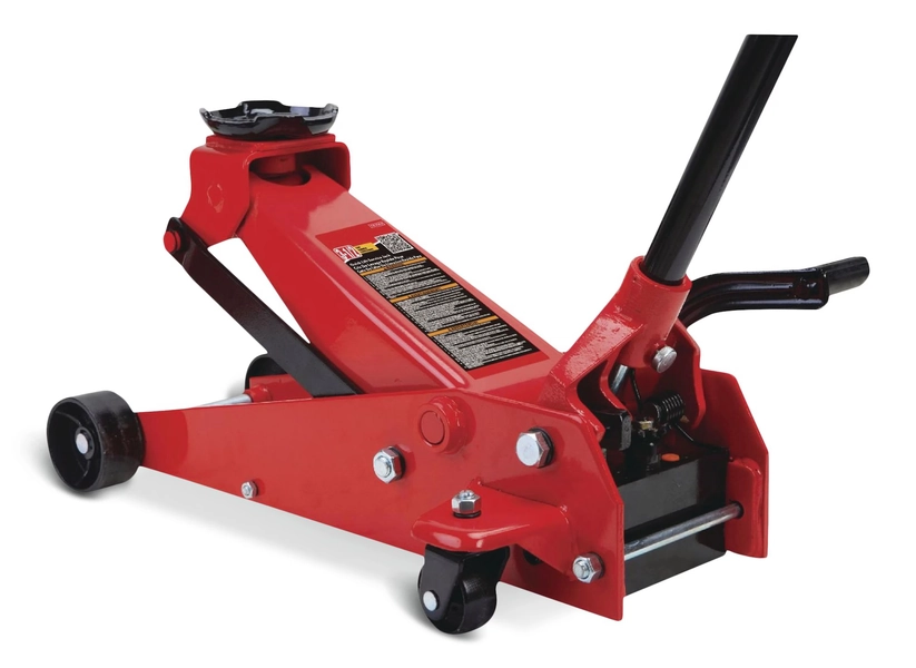 Big Red Heavy-Duty + Garage Floor Jack w/ Quick Start, 3.5-Ton
