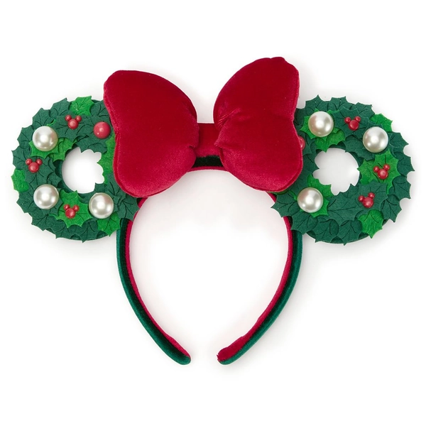 Minnie Mouse Holiday Wreath Ear Headband for Adults | Disney Store
