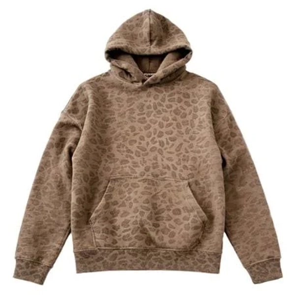 Women's Leopard Print Long Sleeve Hoodie