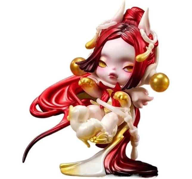 POPMART SKULLPANDA Qilin Limited Edition Collectible Figurine Mystery Box Art Toy Anime Decor