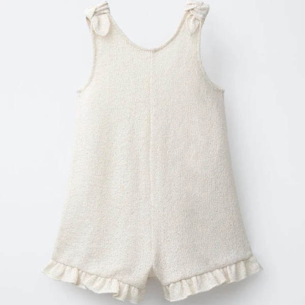 Zara Kids Knit Tie Jumpsuit