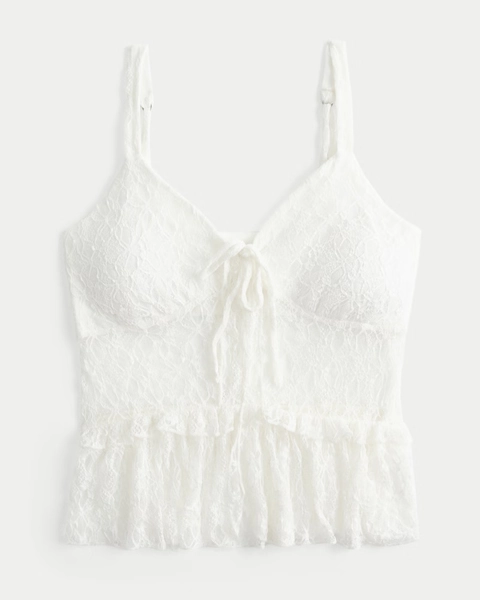 Lace Ruffle Top