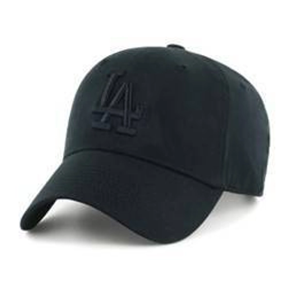 Los Angeles Dodgers Baseball Hat - Black: MLB Cotton Adjustable Strap, Team Logo, Adult One Size