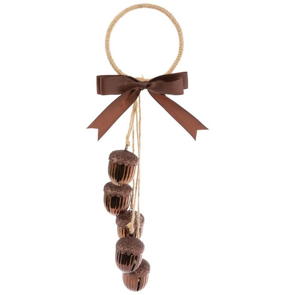 Brown Acorn Bells Door Hanger