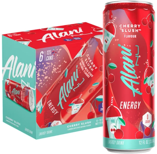 Alani Nu Sugar-Free Energy Drink Cherry Slush 12oz (Pack of 12)