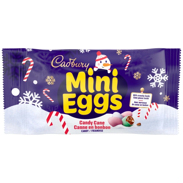 Cadbury Mini Eggs, Candy Cane Flavour, Chocolatey Candy Eggs, Stocking Stuffer, 190 g