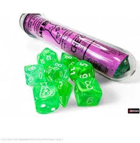 Chessex Nebula Gelatinous/white Polyhedral 7-Dice Set