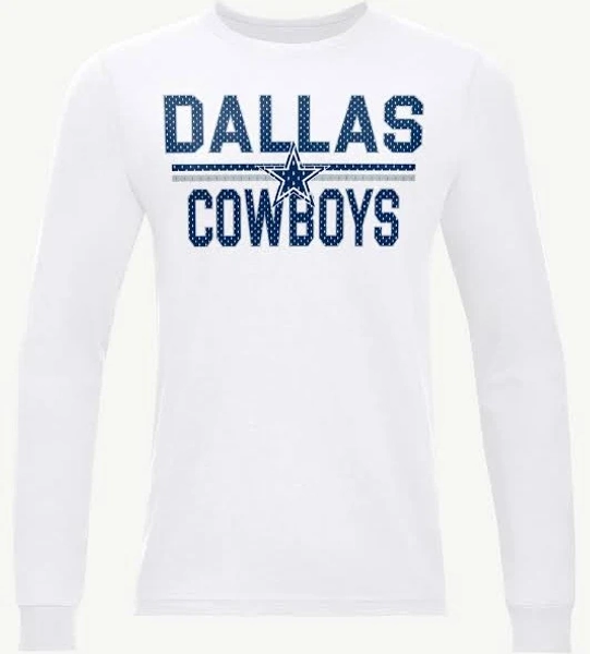 Dallas Cowboys Men's Mesh Print Long Sleeve T-Shirt