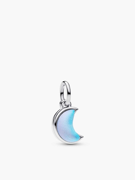 Crescent Moon Double Dangle Charm