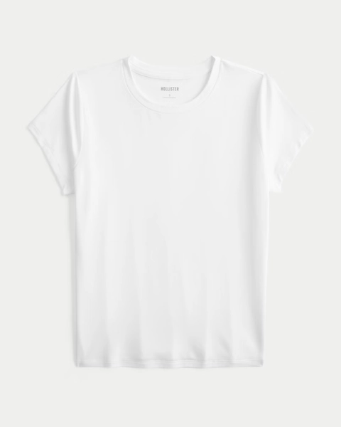 Soft Stretch Seamless Fabric Crew Baby Tee