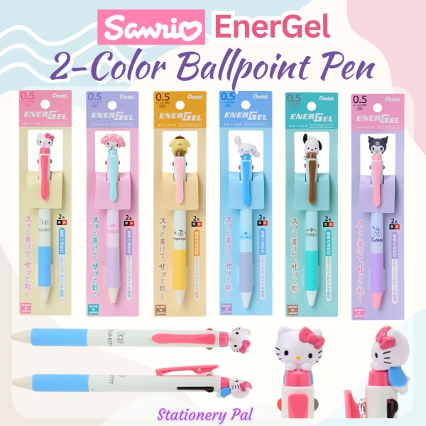Sanrio EnerGel 2-Color Ballpoint Pen: for Fun and Smooth Writing