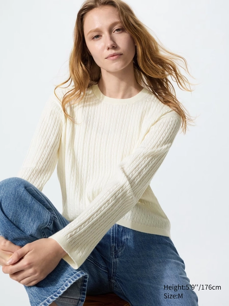 Mini Cable Sweater | UNIQLO US