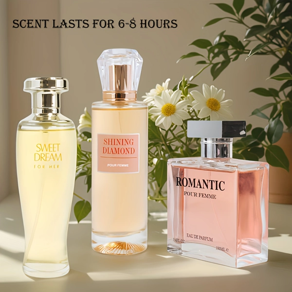 1.22oz/3.38oz/3.55oz Women'S Perfume With Elegant Floral And Vanilla Scents, Lasting Fragrance For 6-8 Hours. A Must-have For, Suitable For Daily Use Or Dating. A Surprise Gift Designed For, A Daily Gift To Receive, Pheromone Perfume.